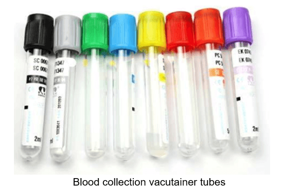 Blood Collection Vacutainer Tubes
